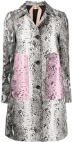 Thumbnail for your product : No.21 Snakeskin Print Single-Breasted Coat