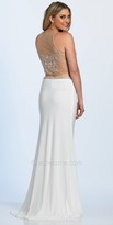 Thumbnail for your product : Dave and Johnny Dazzling Embellished Illusion Two Piece Prom Dress