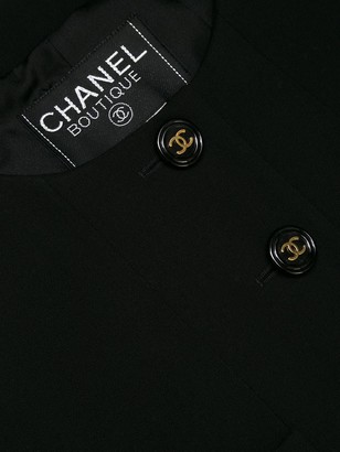 Chanel Pre Owned 1995 Collarless Buttoned Jacket