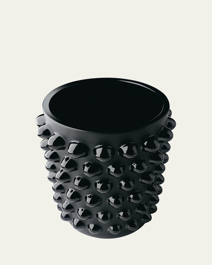Lalique Mossi Black XXL Vase - 12"