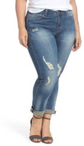 Thumbnail for your product : Seven7 Ripped & Embellished Skinny Jeans