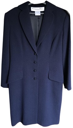 Christian Dior Blue Silk Coat for Women Vintage