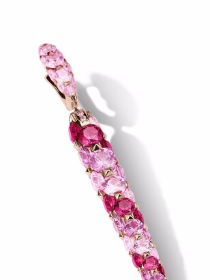 Boghossian 18kt rose gold Merveilles Icicle sapphire drop earrings
