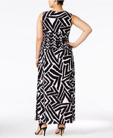Thumbnail for your product : INC International Concepts Plus Size Zebra-Print Maxi Dress, Only at Macy's