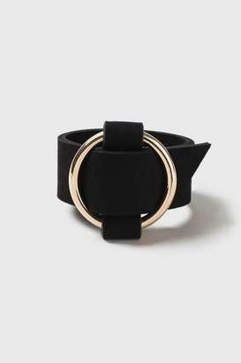 Black Circle Buckle Bracelet