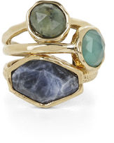 Thumbnail for your product : BCBGMAXAZRIA Natural-Stone Ring Set