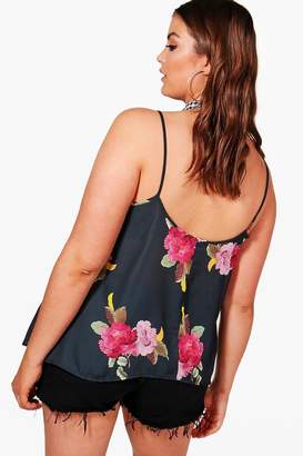 boohoo Plus Kirsty Floral Cami Top
