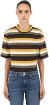 Thumbnail for your product : GUESS U.S.A. Striped Cotton Jersey T-shirt