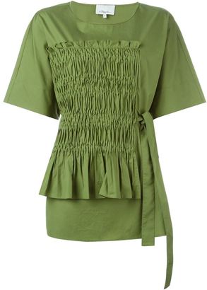 3.1 Phillip Lim ruched detail blouse - women - Cotton - 14