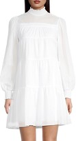 Thumbnail for your product : MICHAEL Michael Kors Tiered Tent Cotton Minidress