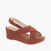 Thumbnail for your product : J.Crew Marcie suede wedges