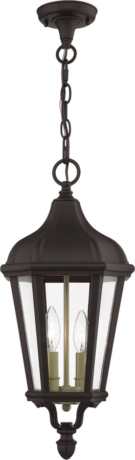 Livex Morgan 2 Light Outdoor Pendant Lantern