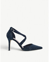 Thumbnail for your product : Carvela Kross Jewel embellished faux-suede court shoes