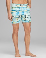 Thumbnail for your product : Original Penguin Photo Collage Volley Swim Trunks