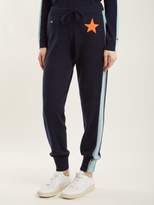 Thumbnail for your product : Bella Freud Billie Intarsia Knit Cashmere Blend Track Pants - Womens - Navy Silver