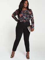 Thumbnail for your product : V By Very Curve Mesh Top -Paisley Print