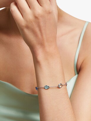John Lewis & Partners Gemstones Multi Stone Chain Bracelet