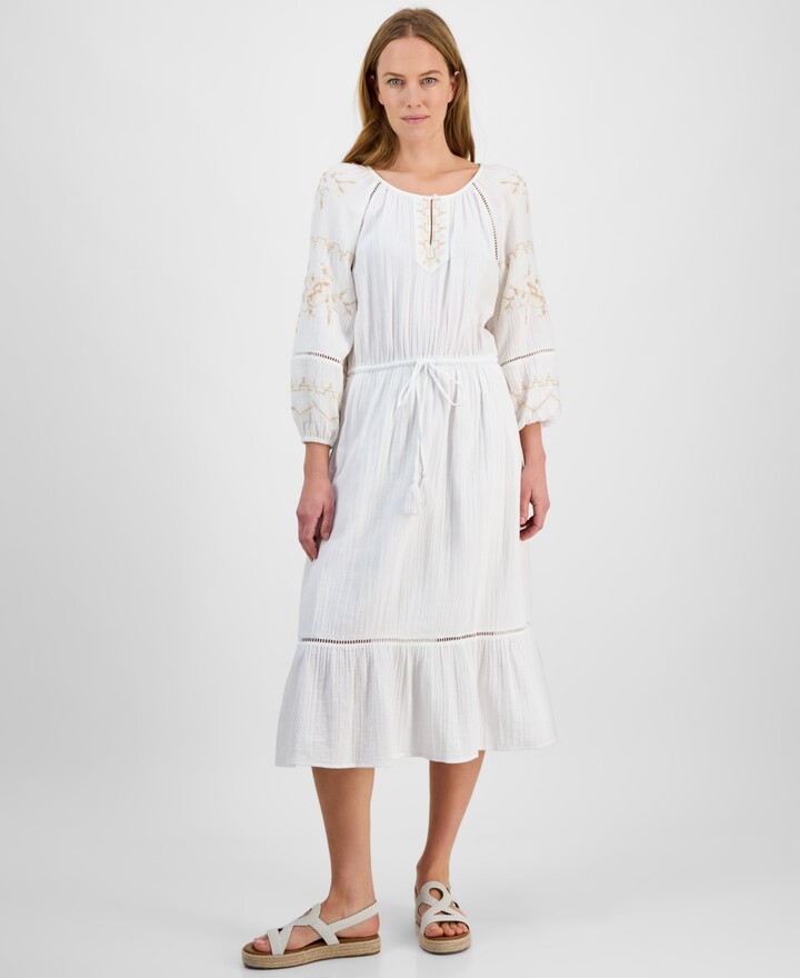 Style Co Women's Flutter-Sleeve Flip-Flop Dress