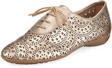 Thumbnail for your product : Sesto Meucci Betka Laser-Cut Oxford Sneaker, Gold