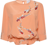 Thumbnail for your product : Stella Jean Strana Embroidered Short Sleeve Blouse