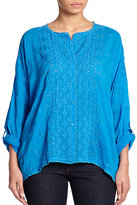 Thumbnail for your product : Johnny Was Johnny Was, Sizes 14-24 Chloe Embroidered Blouse