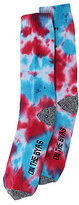 Thumbnail for your product : On The Byas Tie Dye Blue Crew Socks