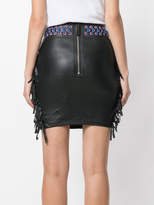 Thumbnail for your product : Frankie Morello laced fringe skirt