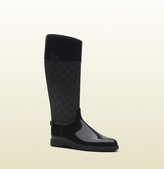 Thumbnail for your product : Gucci 'rain' Flat Boot With Script Logo.