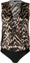 Thumbnail for your product : Parah Tiger Stripe Print Body
