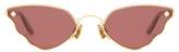 Thumbnail for your product : Atelier Moy Little Ripple Butterfly Gold-plated Sunglasses - Womens - Gold