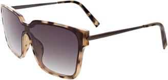 KENDALL + KYLIE Lux Rectangular Shield Metal Temple Sunglasses