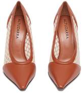 Thumbnail for your product : Altuzarra Peppino Leather & Mesh Pumps - Womens - Tan White
