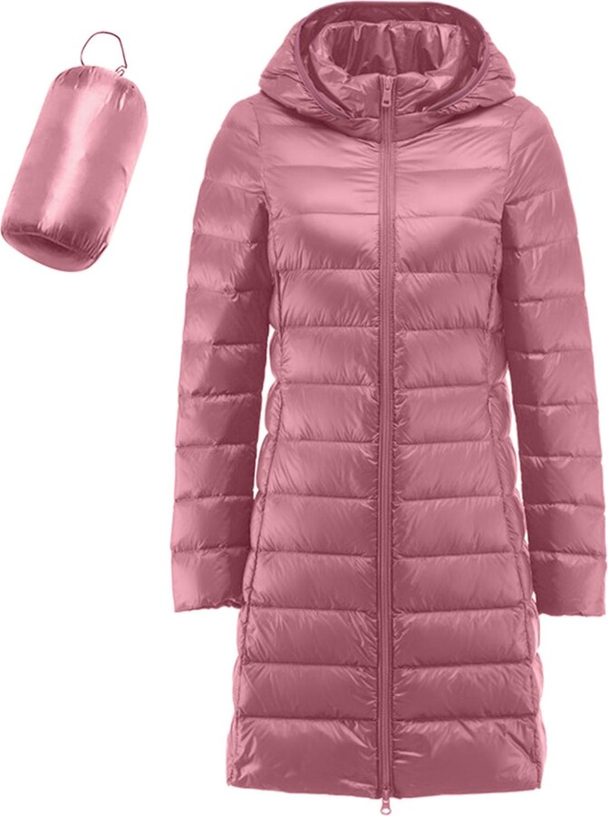 Generic Lightweight Down Jacket Women's Long Light Puffer Jacket
