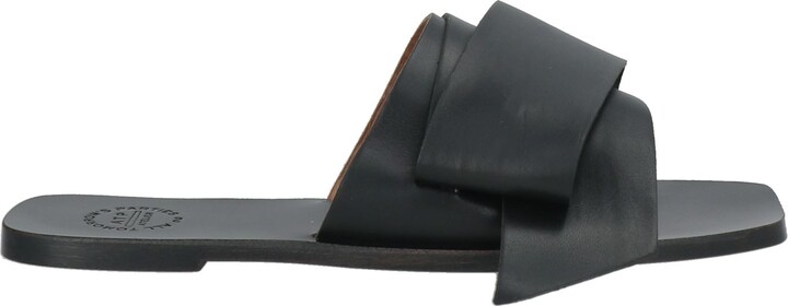 ATP ATELIER Women's Black Sandals ShopStyle AU