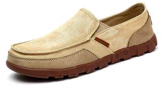 Classman Men's Casual Canvas Lightweight Boat Shoes Low Top Slip-On Loafer Flats (EUR44=US10, )
