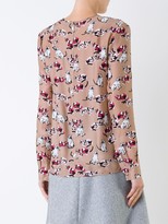 Thumbnail for your product : MSGM Cat Print Long-Sleeve Blouse