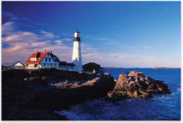 Breakwater Bay Aramis Portland Head Light II, Cape Elizabeth, Cumberland County, Maine, USA On Plastic/Acrylic by Julie Eggers Graphic Art