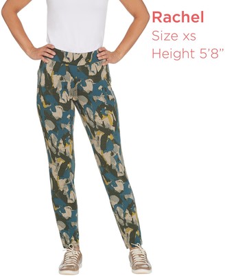 Logo by Lori Goldstein LOGO Lounge by Lori Goldstein Printed French Terry Pull-On Pants