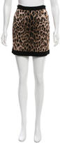 Thumbnail for your product : Balmain Leopard-Patterned Mini Skirt