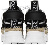 Thumbnail for your product : Kenzo Black and White K-Lastic Espadrille Sneakers