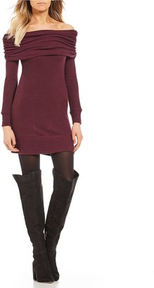 Miss Chievous Cozy Off-The-Shoulder Long Sleeve Sweater