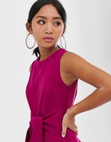 Thumbnail for your product : Paper Dolls Petite sleeveless knot front pencil dress in raspberry