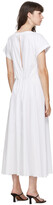 Thumbnail for your product : Esse Studios SSENSE Exclusive White Gathered Mid-Length Dress