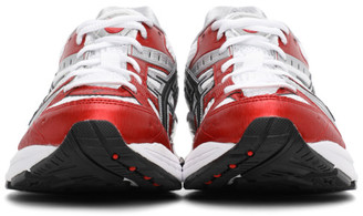 Asics White and Red Gel-Kensei OG Sneakers