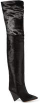 Thumbnail for your product : Isabel Marant Lostynn Calf Hair Over-the-knee Boots