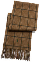 Thumbnail for your product : Polo Ralph Lauren Plaid and Herringbone Fringe Scarf