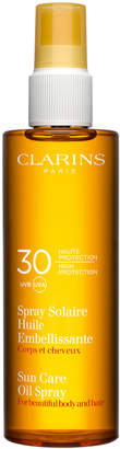 Clarins Sunscreen Care Oil Spray SPF 30, Body & Hair, 5 oz./ 15 mL