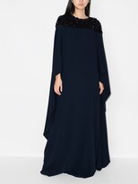 Thumbnail for your product : Carolina Herrera Crystal-Embellished Kaftan Gown