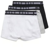 Thumbnail for your product : HUGO BOSS Three-pack of kids' boxer shorts with waistband logos