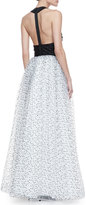 Thumbnail for your product : Alice + Olivia Ecenia Halter-Style Gown
